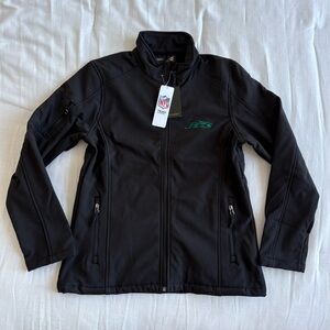 New York Jets Women’s Medium Black Soft Shell Jacket